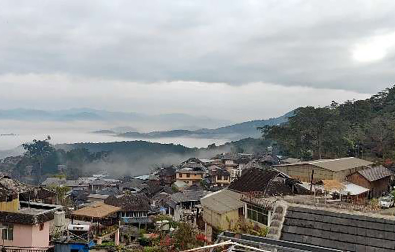 Manghong Village, A Bulang Ethnic Village On Jingmai Mountain, Yunnan